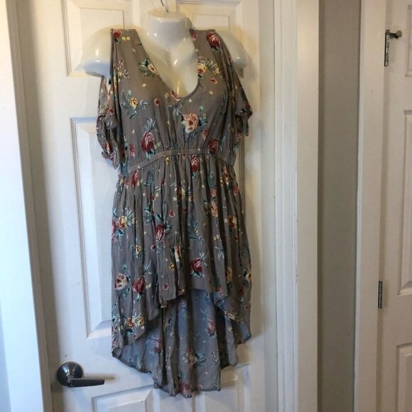 Torrid Floral Crinkled Gauze Tunic Size 00 Medium Large - Picture 5 of 11